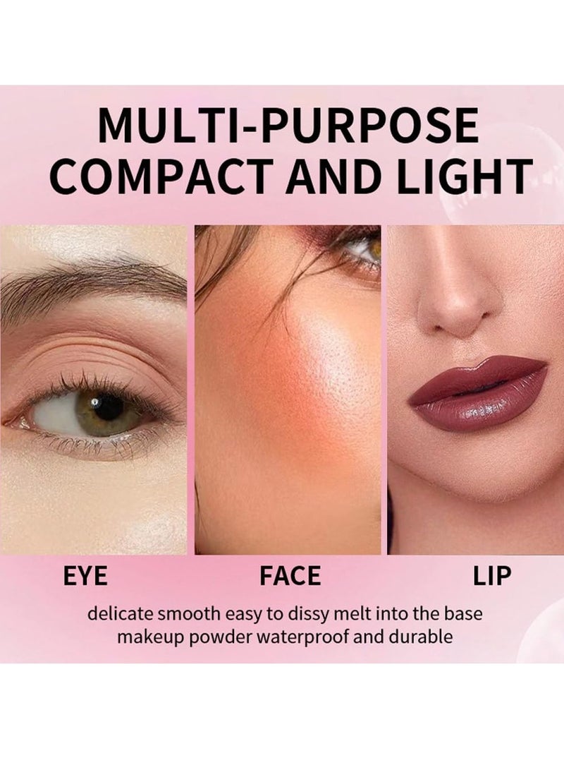 SYOSI 2 Pcs Soft Liquid Blush Beauty Wand Sets, Silky Cream Blush Stick Makeup, Beauty Liquid Blush for Cheeks Eyes Lips, Natural Matte Finish, Moist Smooth Lightweight Breathable - Image 3