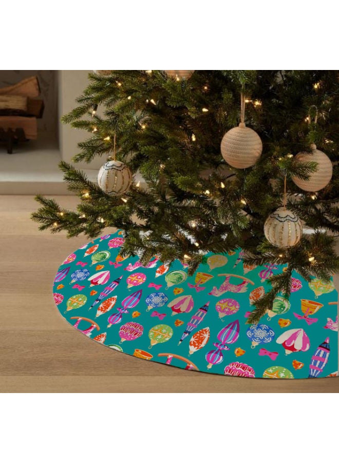 Home Print Velvet Christmas Tree Skirt That Would Make A Fantastic Addition To Your Holiday Themed Homes
