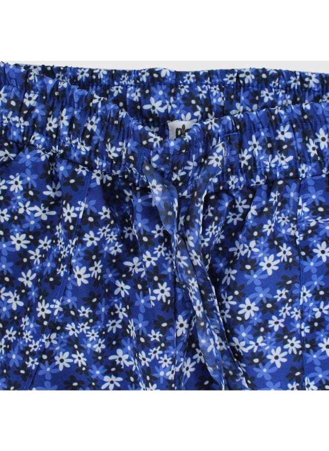 playmore - Blue Floral Comfy Pants - Image 1