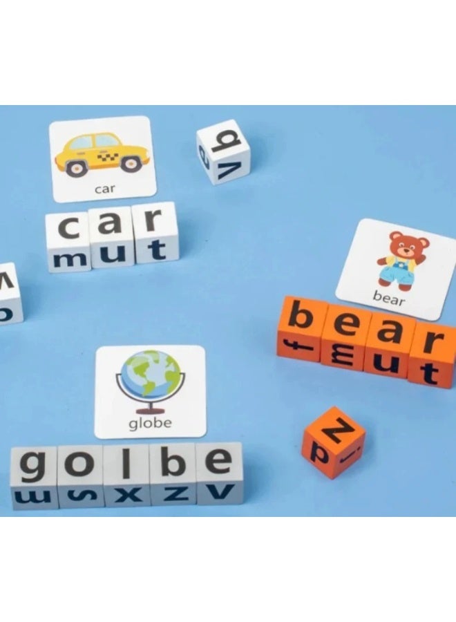 حديقة الألعاب لعبة كلمات إملائية خشبية - لعبة التعرف على الحروف وبناء الكلمات | لعبة تعليمية للأطفال | تحدي معرفي وألعاب ذاكرة لتنمية مهارات الطفولة المبكرة - Image 5