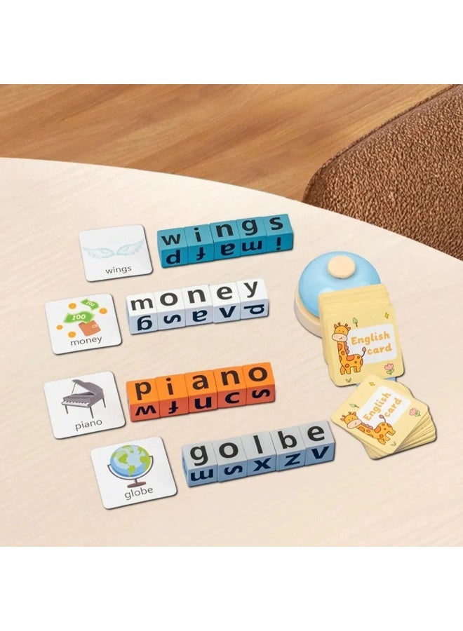 حديقة الألعاب لعبة كلمات إملائية خشبية - لعبة التعرف على الحروف وبناء الكلمات | لعبة تعليمية للأطفال | تحدي معرفي وألعاب ذاكرة لتنمية مهارات الطفولة المبكرة - Image 3