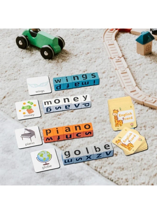 حديقة الألعاب لعبة كلمات إملائية خشبية - لعبة التعرف على الحروف وبناء الكلمات | لعبة تعليمية للأطفال | تحدي معرفي وألعاب ذاكرة لتنمية مهارات الطفولة المبكرة - Image 4