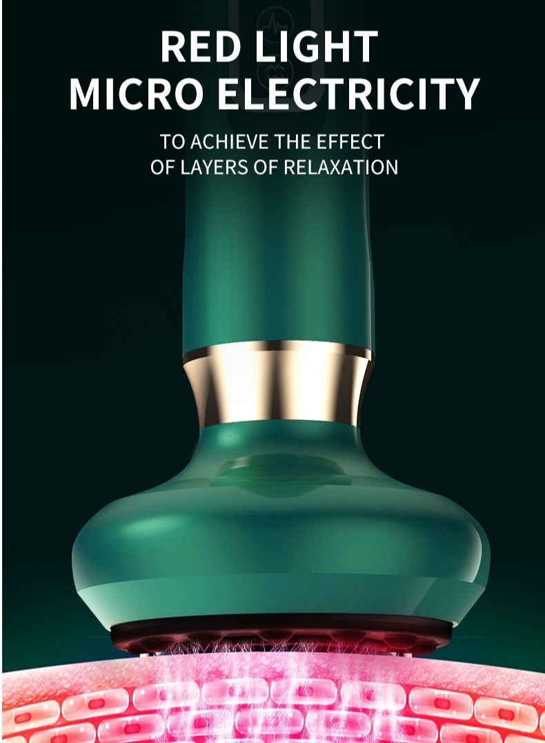 آلة العلاج بالحجامة الكهربائية آلة تدليك بالحجامة الكهربائية قابلة لإعادة الشحن بالتدفئة بالضوء الأحمر للظهر، 12 مراحل شفط قابلة للتعديل لتحسين الصحة الفرعية لتخفيف التوتر - Image 4