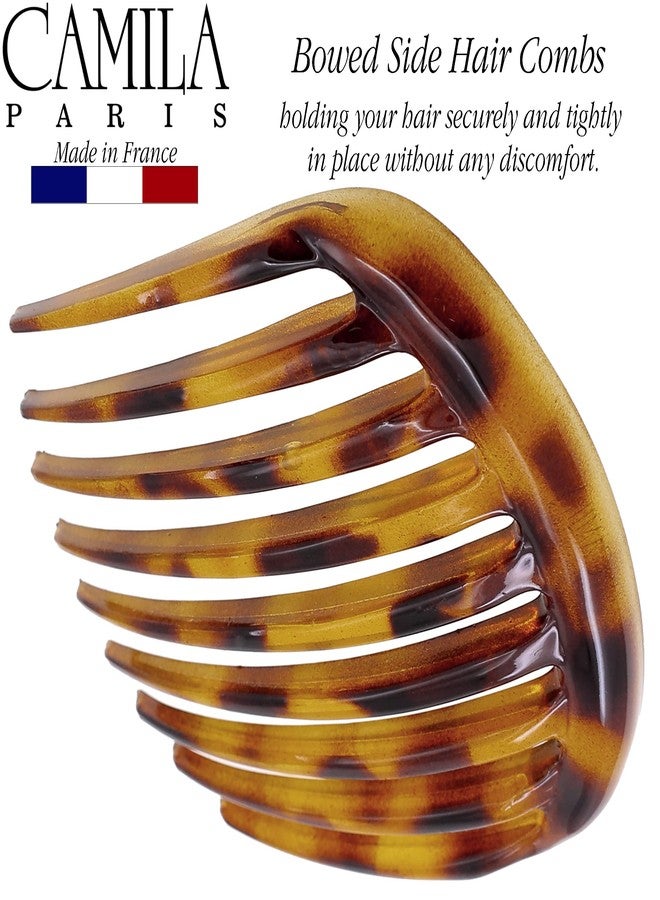 كاميلا مشط جانبي صغير مستدير للشعر الفرنسي من كاميلا باريس CP2878، طوكيو، أمشاط شعر فرنسية ملتوية، مشابك شعر قوية التثبيت للنساء لتسريحة الكعكة، إكسسوارات شعر للبنات مانعة للانزلاق، صنع في فرنسا - Image 4