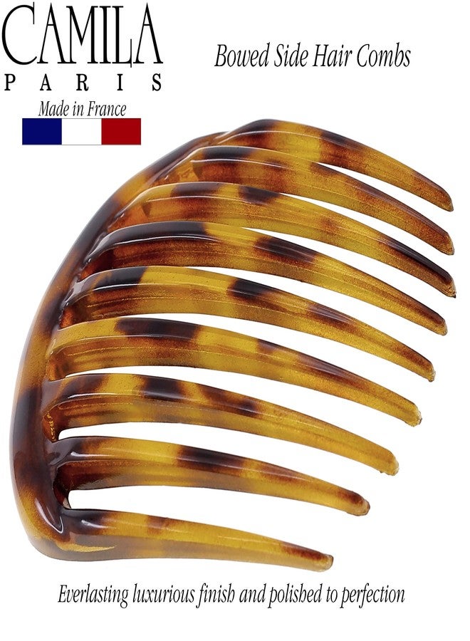 كاميلا مشط جانبي صغير مستدير للشعر الفرنسي من كاميلا باريس CP2878، طوكيو، أمشاط شعر فرنسية ملتوية، مشابك شعر قوية التثبيت للنساء لتسريحة الكعكة، إكسسوارات شعر للبنات مانعة للانزلاق، صنع في فرنسا - Image 5