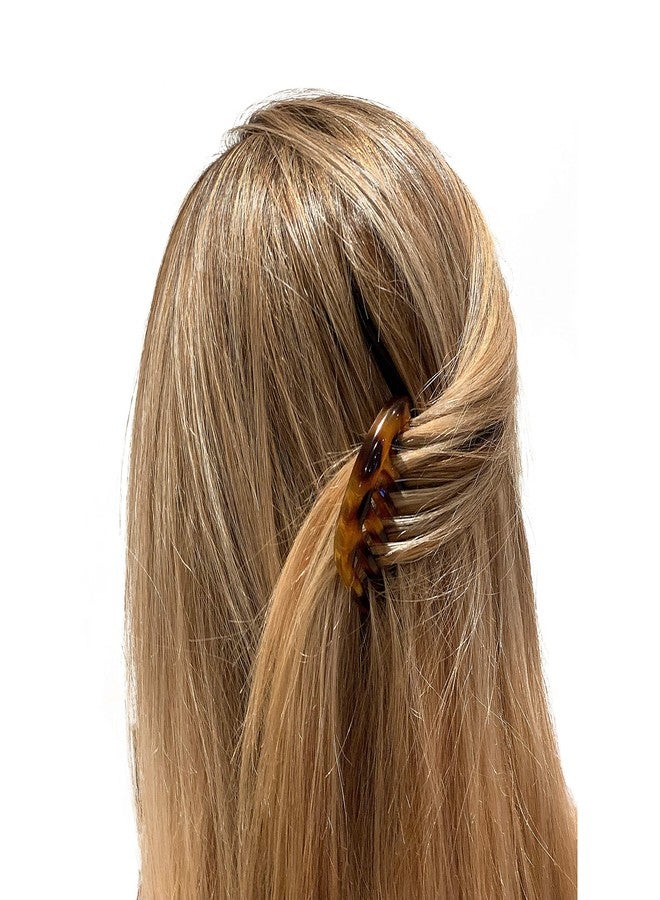 كاميلا مشط جانبي صغير مستدير للشعر الفرنسي من كاميلا باريس CP2878، طوكيو، أمشاط شعر فرنسية ملتوية، مشابك شعر قوية التثبيت للنساء لتسريحة الكعكة، إكسسوارات شعر للبنات مانعة للانزلاق، صنع في فرنسا - Image 2