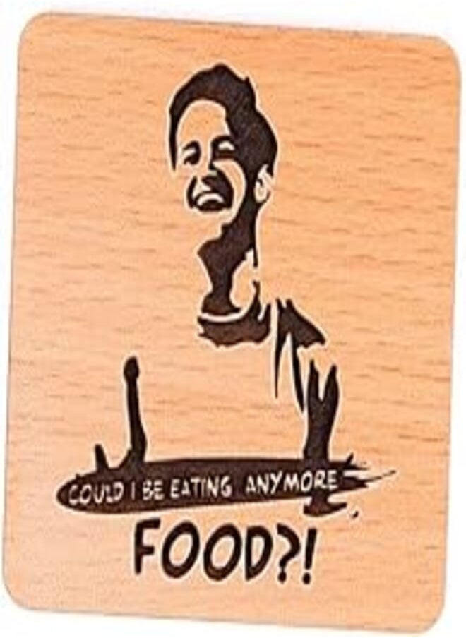 Laser Crafts Laser Crafts Friends Food Logo Wood Fridge Magnet 