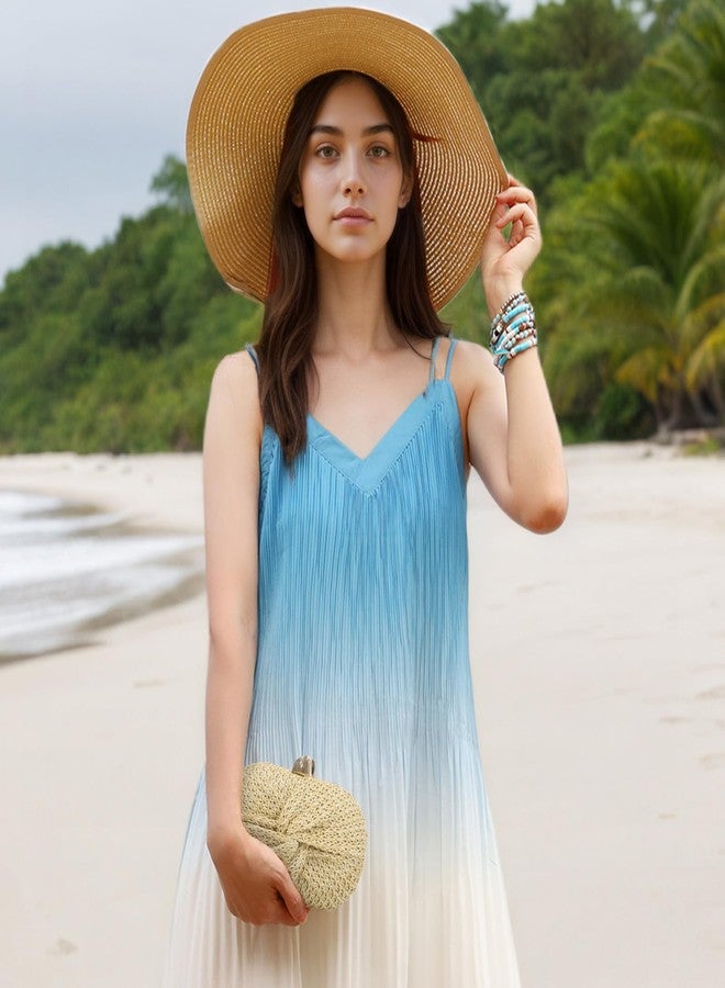 Fecialy Straw Clutch Purse for Women Straw Summer Beach Evening Handbag Raffia Woven Crossbody Bag - Image 3