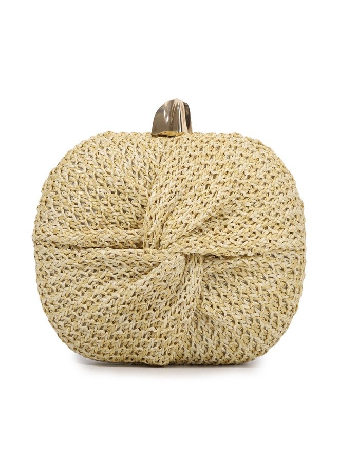 Fecialy Straw Clutch Purse for Women Straw Summer Beach Evening Handbag Raffia Woven Crossbody Bag - Image 1