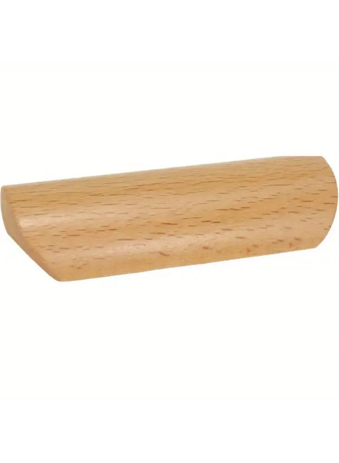10pcs Natural Wood Cabinet Handles Oil Rubbed Finish Modern Minimalist Drawer Pulls - Image 2