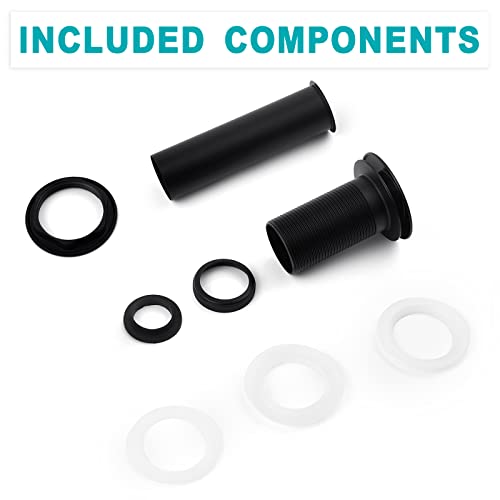 BESTILL Bathroom Sink Drain Stopper, Push Pop Up Drain Without Overflow, Matte Black - Image 5