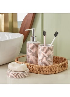 Ella 3-Piece Ceramic Bathroom Accessory Set 7 x 18 x 17 cm