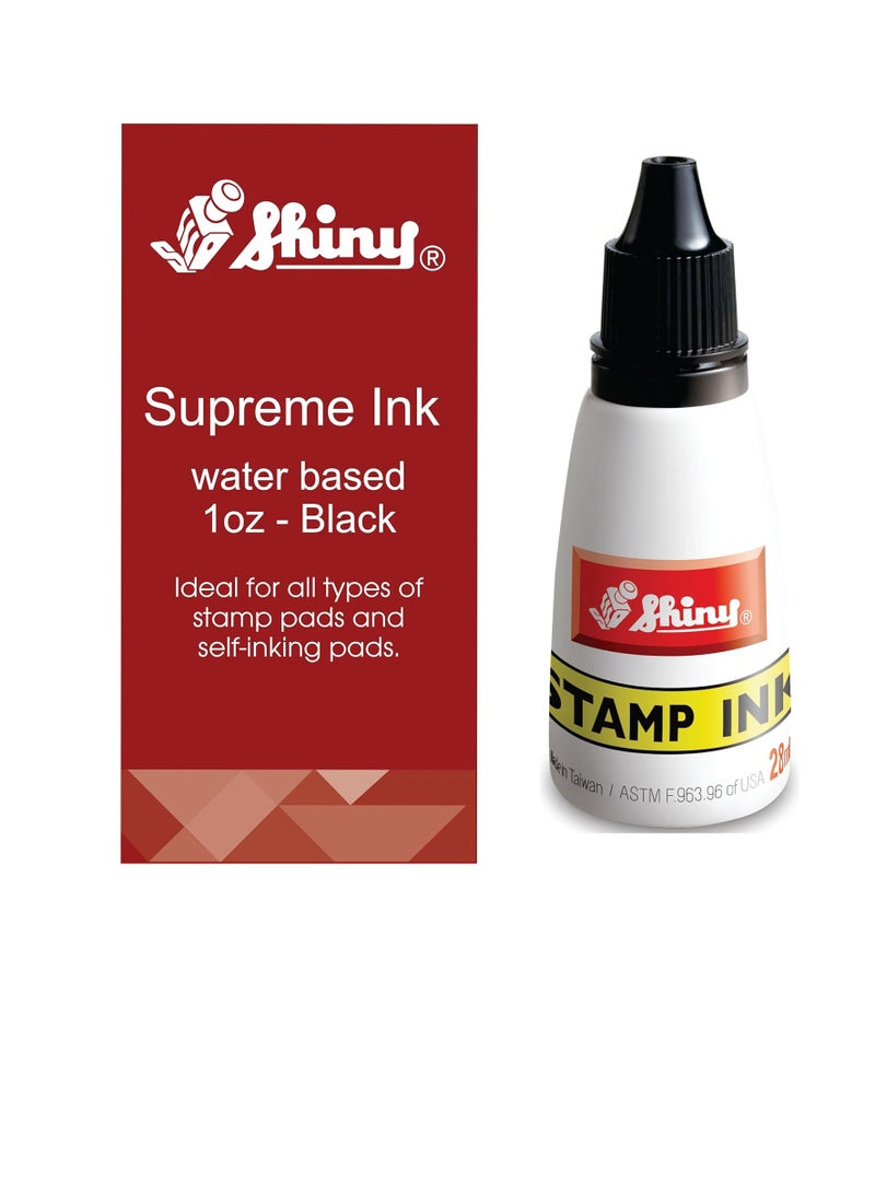 Shiny BLUE Refill Ink, Premium Water-Based Refill Ink for Rubber Stamps - Image 2