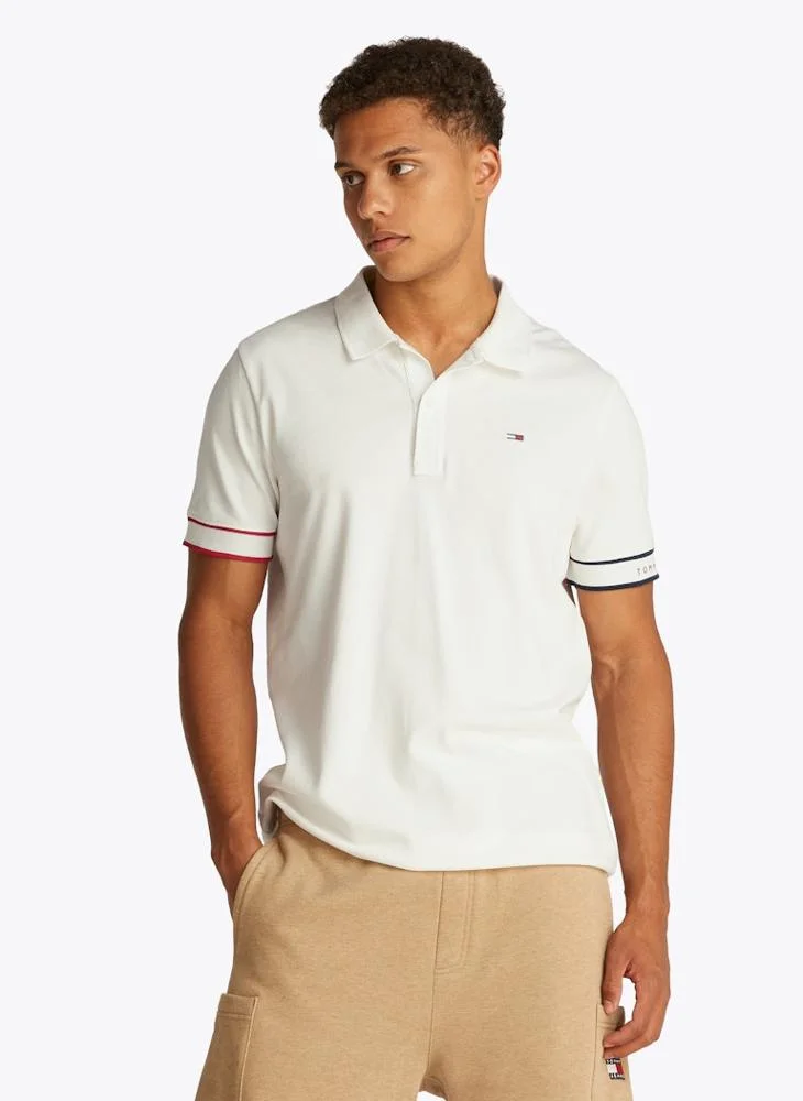 TOMMY JEANS Flag Cuff Polo