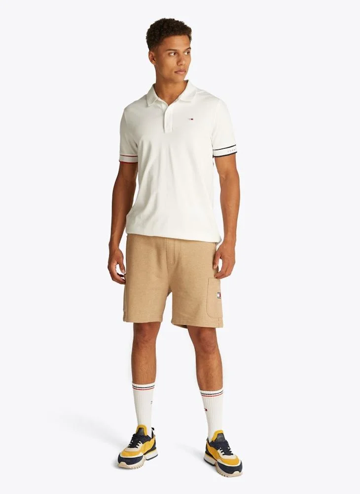 TOMMY JEANS Slim Flag Cuff Short Sleeve Polo