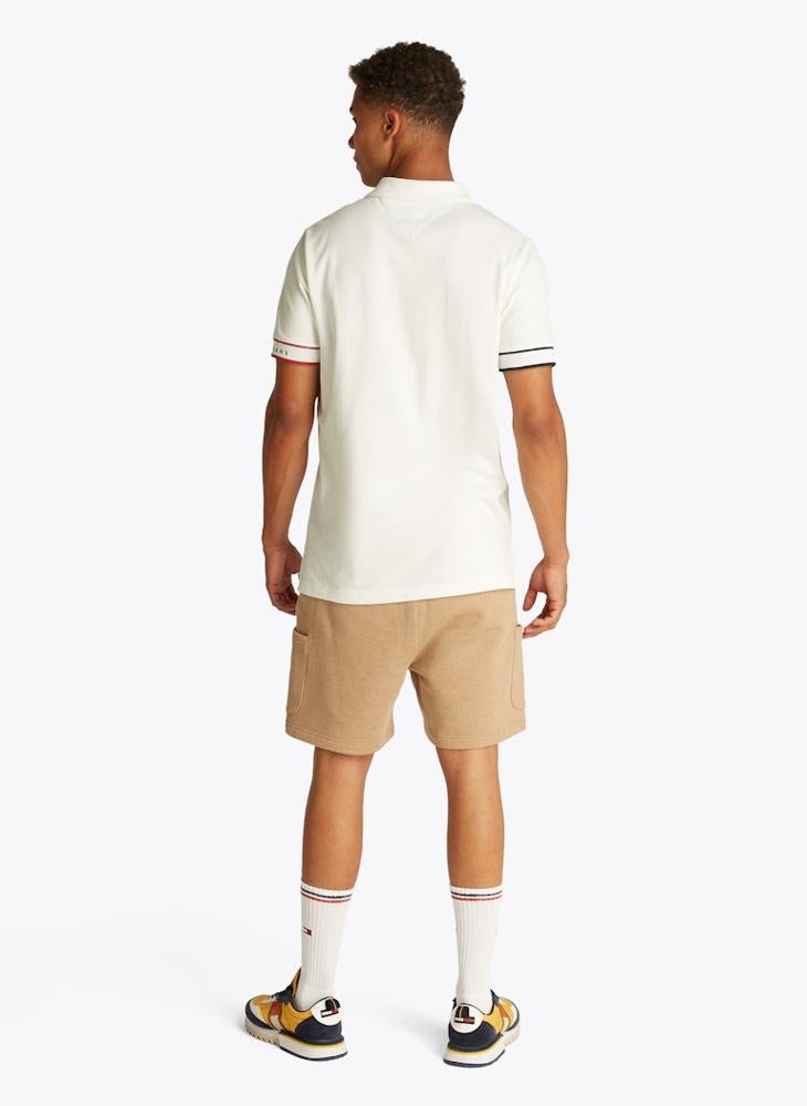 TOMMY JEANS Slim Flag Cuff Short Sleeve Polo  - Image 2
