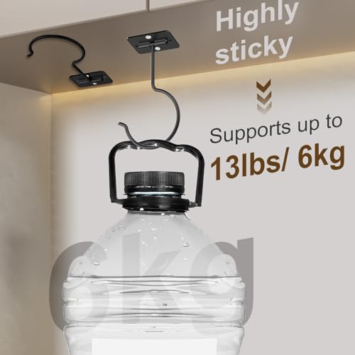 Rimaaiae 2 Packs Under Cabinet Banana Hooks, Foldable Magnetic Banana Holder with Strong Self-Adhesive & Screws for Extra Stability, Metal Banana Stand for Kitchen Counter – Black - Image 5