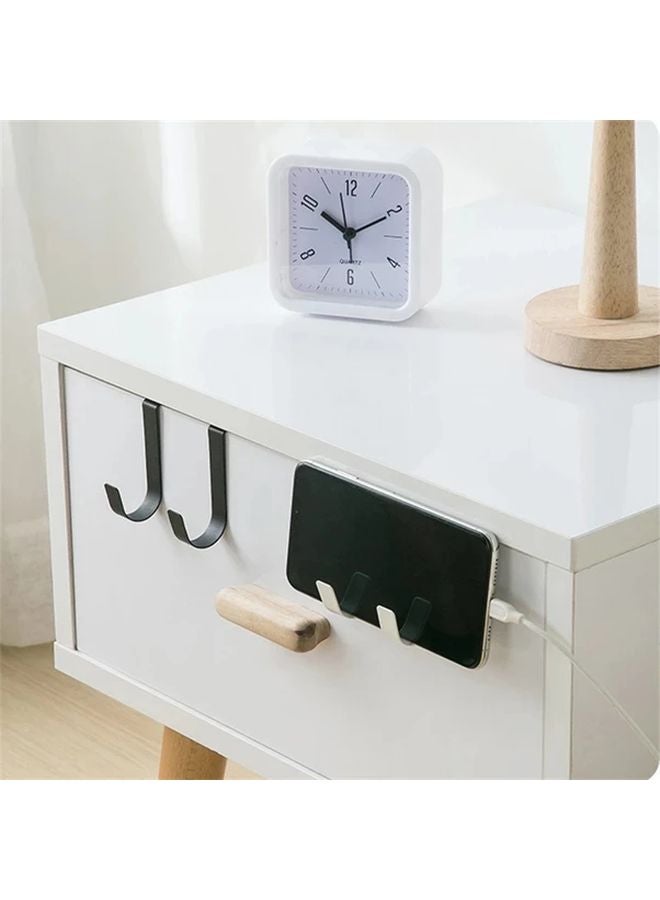 4pcs Black Multi Purpose Hooks For Kitchen Cabinet Door Back Hanging Rack - Image 3