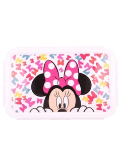 Disney Rectangular Food Container with Removable Compartments 1190 ml Food Box with Minnie So Edgy Bows BPA Free Leak Proof Lunch Box for Kids  - Image 2