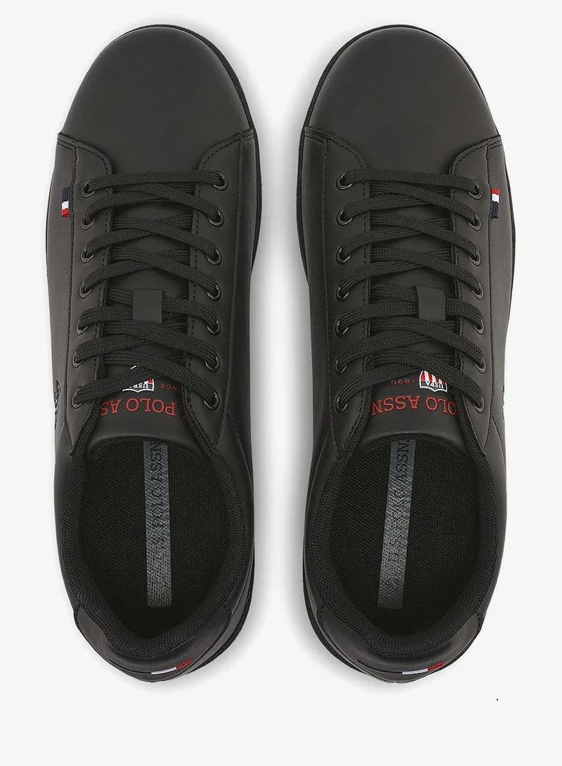U.S. Polo Assn. black Men's Full Black Sneakers - Lightweight, Breathable and Comfortable Shoes for Men | Best Price UAE