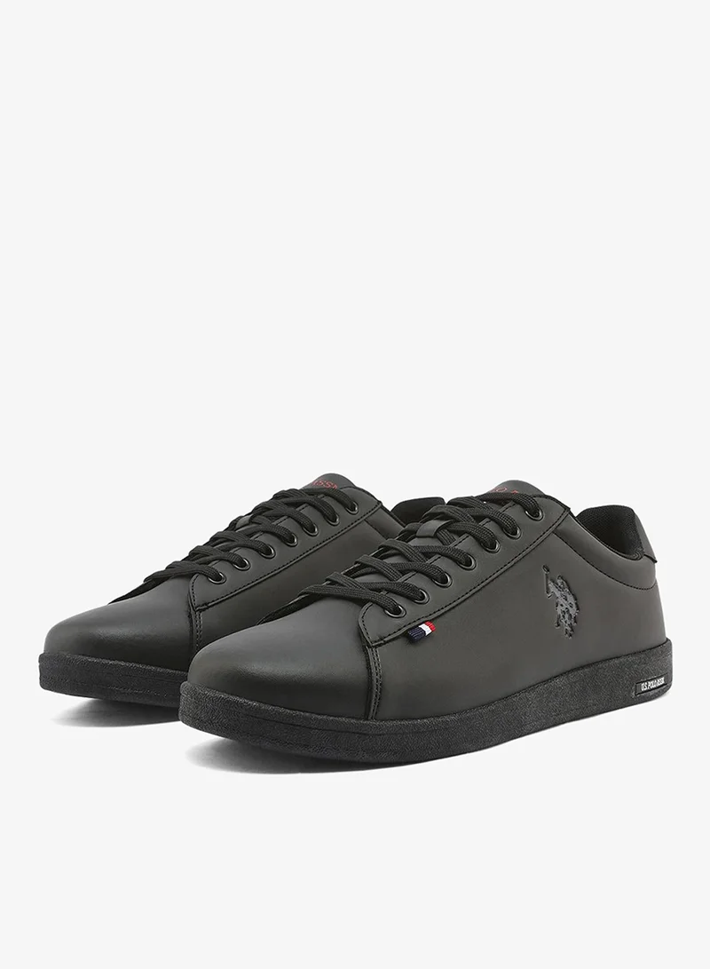U.S. Polo Assn. black Men's Full Black Sneakers - Lightweight, Breathable and Comfortable Shoes for Men | Best Price UAE