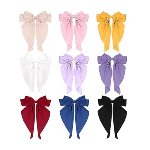 GITGRNTH Soft Cotton Hair Ties for Women - No Damage Elastic Hair Bands - Durable Rubber Band for Women - Ideal Ponytail Holders - Comfortable Accessories - Gentle on All Hair Types - Perfect for Thick and Thin Hairs - Scrunches for Woman - Kids Hairs Rubber Band (Multi Color-. [ 2- pieces Bow Pins], Regular) - Image 1