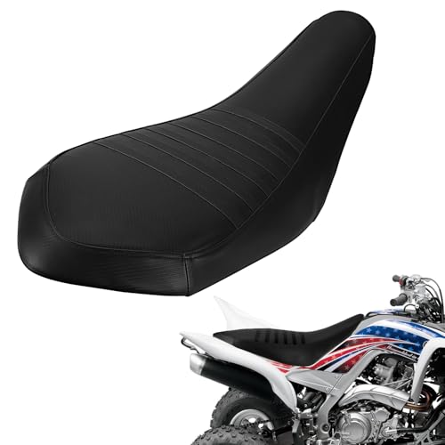Wacece ATV Seat Cover Non-Slip Soft Waterproof for Raptor 700 700R 2006-2024, High Elastic Leather Black - Image 1