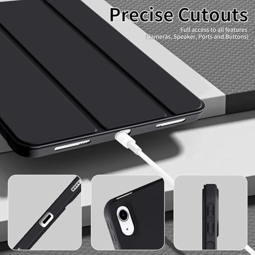 Boxome Tablet Case Cover for Apple iPad Air 10.5 inch (3rd Gen) [Auto Sleep/Wake Cover] [Trifold Stand] - Black - Image 5