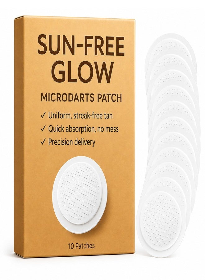 لاصقات PurevLab Sun-Free Glow للنساء، 10 لاصقات، مُسمّر للجسم بدون فوضى للذراعين والبطن، يُعطي لونًا برونزيًا طبيعيًا تدريجيًا، بدون خطوط. - Image 1