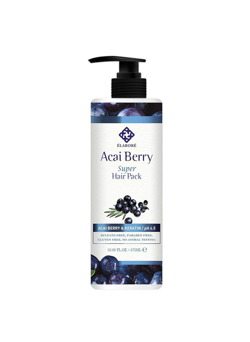 Elabore Acai Berry Super Hair Pack 16.06fl.oz/ 475ml