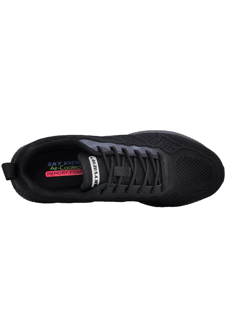 Sky View Men Light Weight Running Shoes Athletics Walking Shoes Gym Sports Fashion Shoes All Black  - Image 5