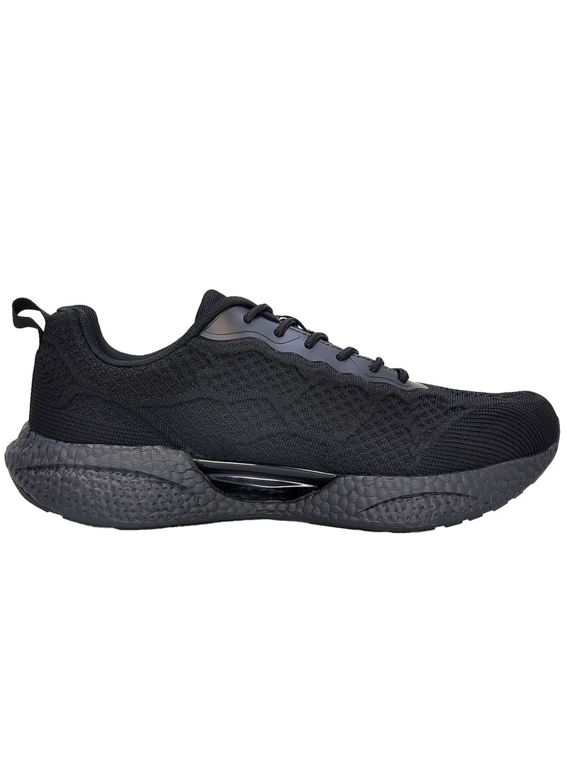 Sky View Men Light Weight Running Shoes Athletics Walking Shoes Gym Sports Fashion Shoes All Black  - Image 2