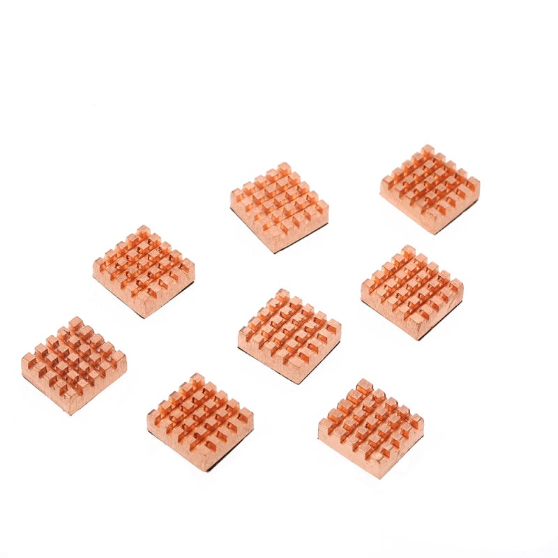 Copper Heatsink: 8-Piece Set High Heat Dissipation - Small Thin Fit GPU Cooling for Overclocked Computer Systems VGA RAM Memory Thermal Management - Image 2