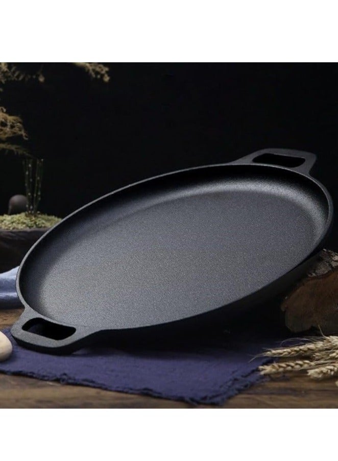 Arabest 11 Inch Lightweight Pre-Seasoned Cast Iron Griddle - Smooth Polished Surface, Easy to Clean Cast Iron skillets Use in the Oven, on the Stove or Grill, Over a Campfire - Image 2