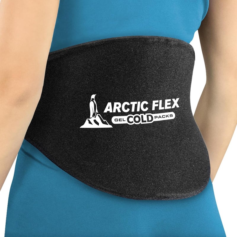 Arctic Flex Ice Pack for Back  Reusable Hot  Cold Gel Wrap for Injury Pain Relief  Cooling Therapy for Lower Lumbar Sciatica  Stiffness  Flexible Pad wCompression for Tailbone  Pelvic Support - Image 1