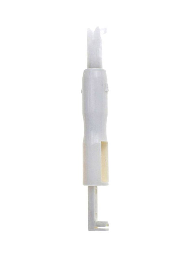 Plastic Automatic Needle Threader Device Domestic Sewing Tool White 7.5x0.5x0.5cm - Image 1