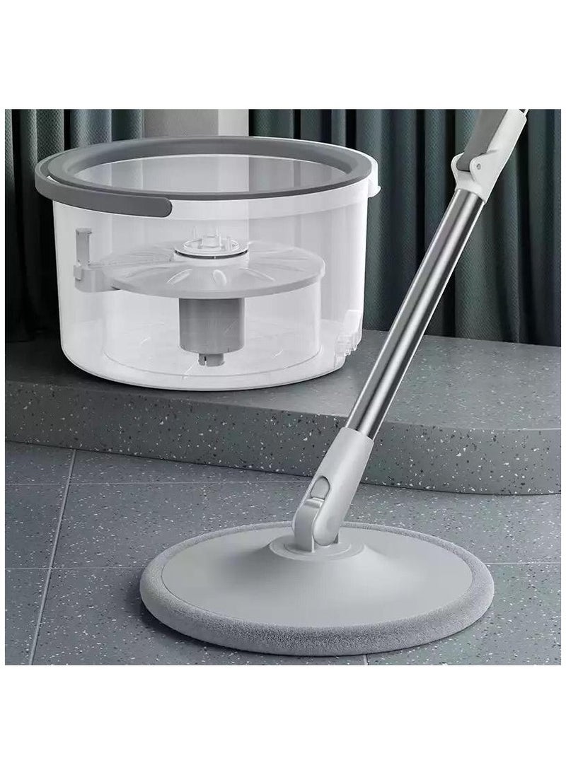 AMM Magic Spin Mop Falt Rotating Mop Cleaning Household Wet Floor Mop With Spinner and Bucket  - Image 3