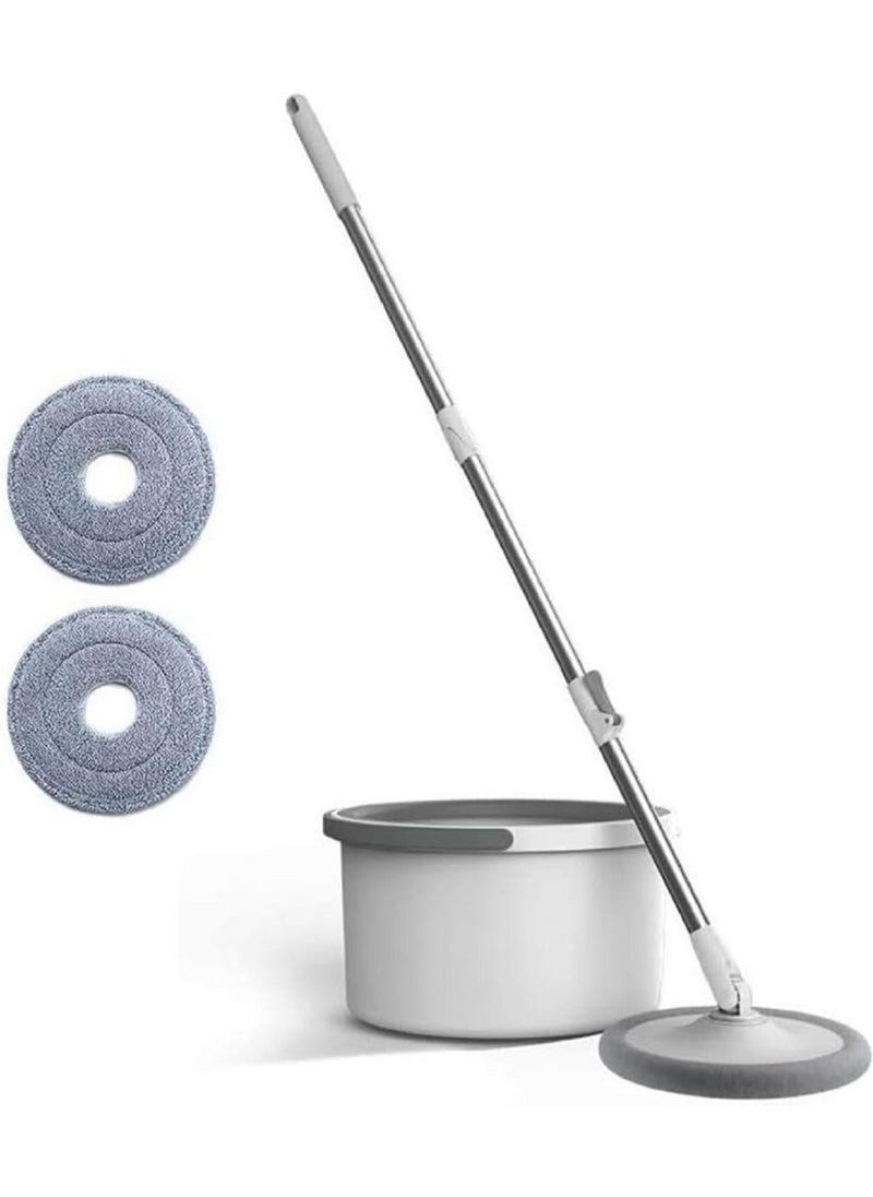 AMM Magic Spin Mop Falt Rotating Mop Cleaning Household Wet Floor Mop With Spinner and Bucket  - Image 1