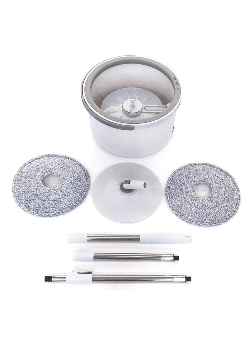 AMM Magic Spin Mop Falt Rotating Mop Cleaning Household Wet Floor Mop With Spinner and Bucket  - Image 2