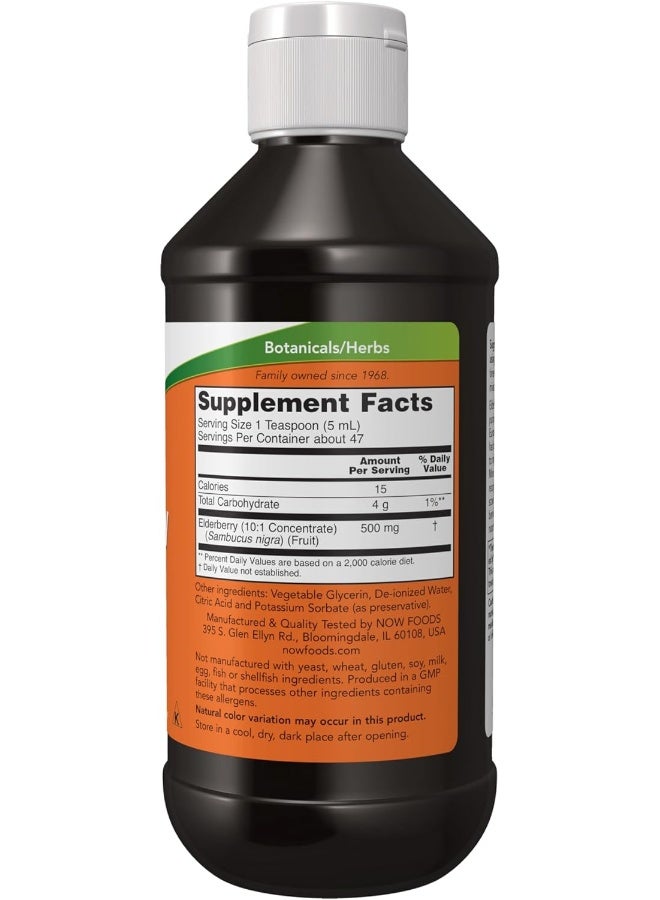 now Now Foods Elderberry Liquid Concentrate 8-Ounce - Image 2