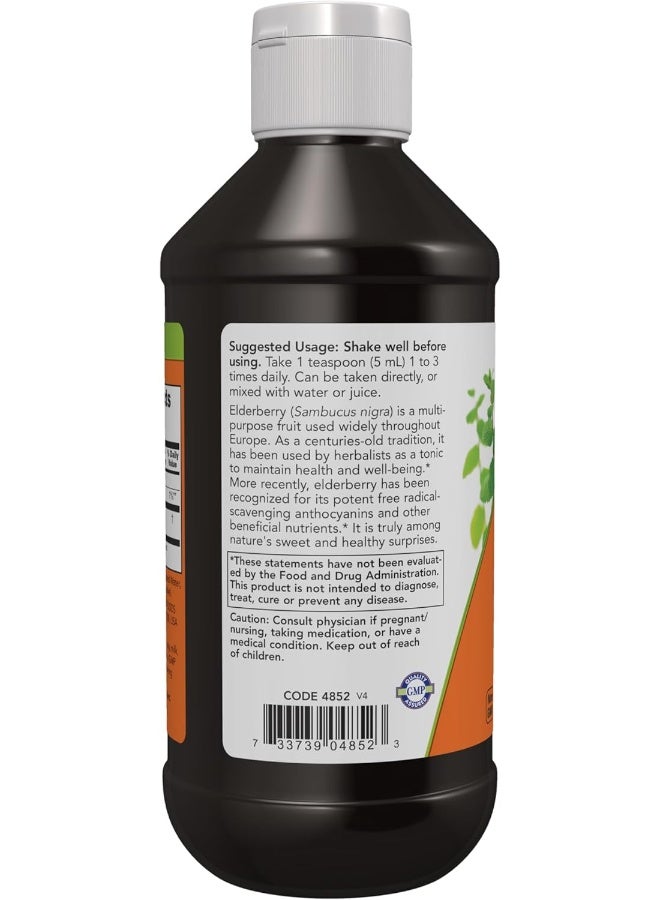 now Now Foods Elderberry Liquid Concentrate 8-Ounce - Image 3