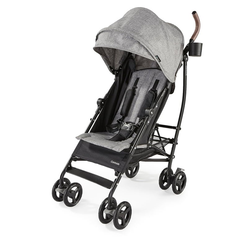 Contours MaxLite Deluxe Lightweight Foldable Baby  Toddler Umbrella Stroller with Reclining Seat Compact Easy OneHand Fold for Airplane or Car Travel Durable and Comfortable  Graphite Gray - Image 1