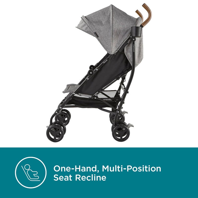 Contours MaxLite Deluxe Lightweight Foldable Baby  Toddler Umbrella Stroller with Reclining Seat Compact Easy OneHand Fold for Airplane or Car Travel Durable and Comfortable  Graphite Gray - Image 3