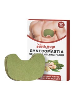 SOUTH MOON 12 Pieces Gynecomastia Cellulite Melting Patch, Tightens Chest Skin to Prevent Sagging, Male Chest Compress Care Patch  - Image 1
