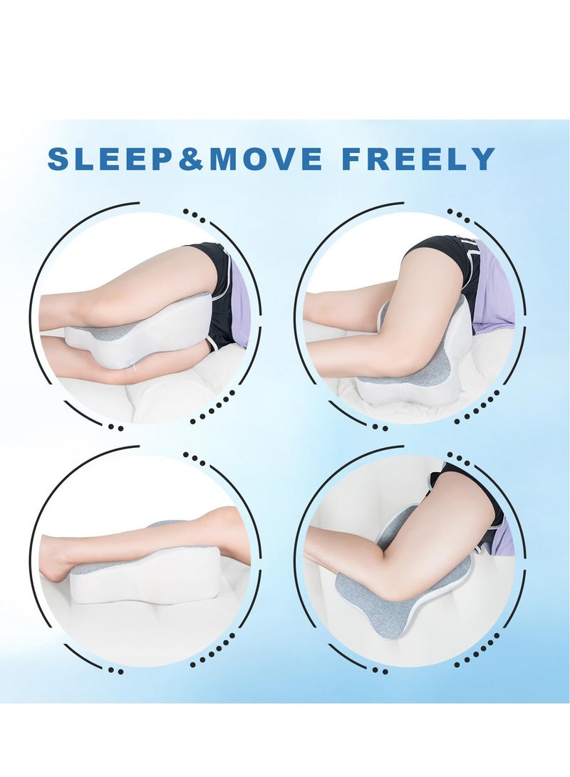 Excefore Semicircle Round Shape Leg Pillow Promotes Sleep, Knee Pillow Separates The Knees for Body Alignment - No Strap - Image 4