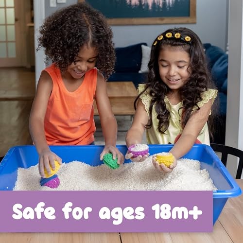 READY 2 LEARN Spark Wow Sensory Bin Texture Twists 4 Hollow Tactile Balls Twist Them Apart Mix and Match Colors and Textures Sensory Table Tools for Toddlers - Image 5