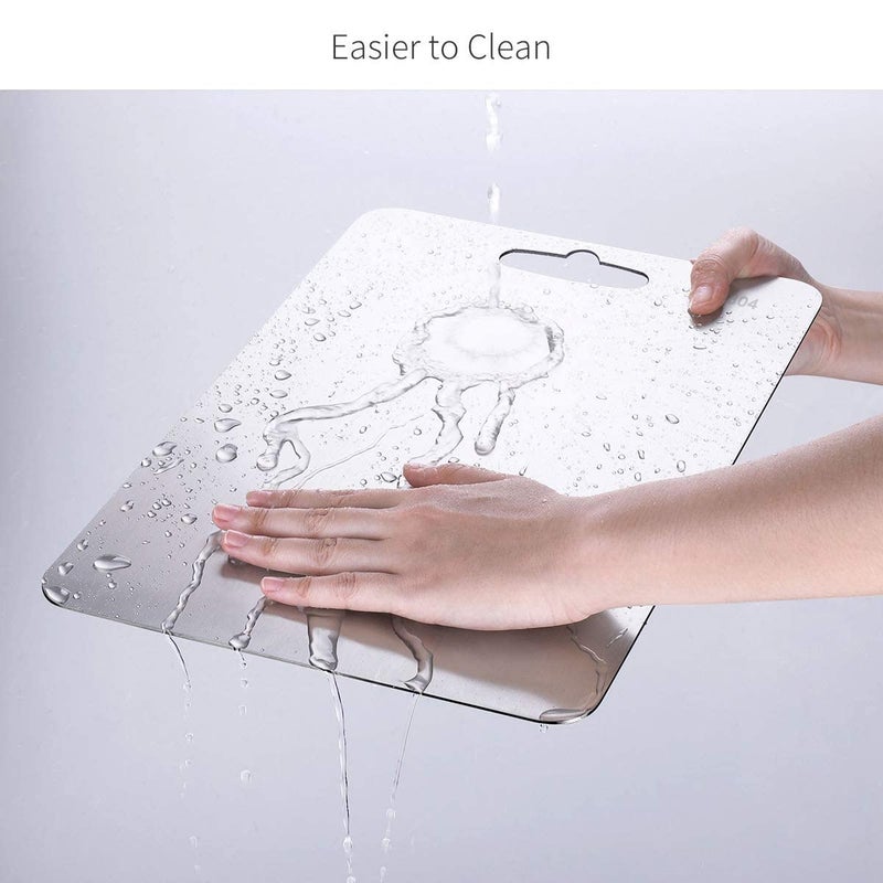 PAGHADI Stainless Steel ChopingBoard for VegetableFruit Cutter Meats Boards utting Board for Fruit VegetableBread Meat Durable Safe MediumSize 318CM X 21CM - Image 4