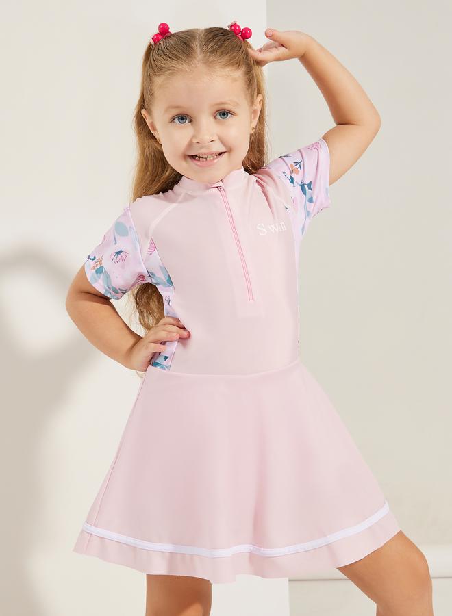Styli Floral Print High Neck Skirted Swimsuit  - Image 1