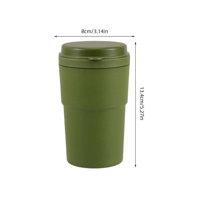 High Capacity Portable Car Ashtray With Lid Heat Resistant PBT Material for Vehicle Cup Holder - Image 3