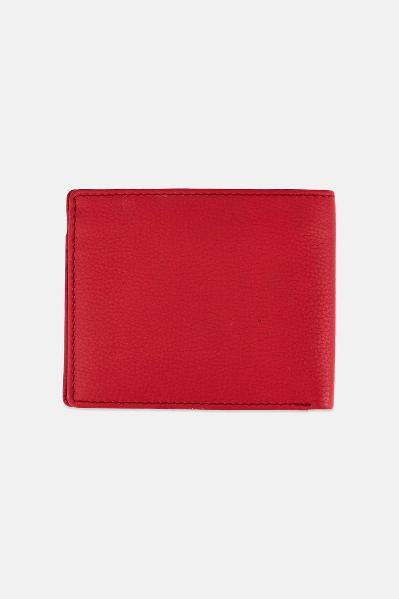 Ducati Men Calmo Brand Logo Foldable Wallet, Red  - Image 4